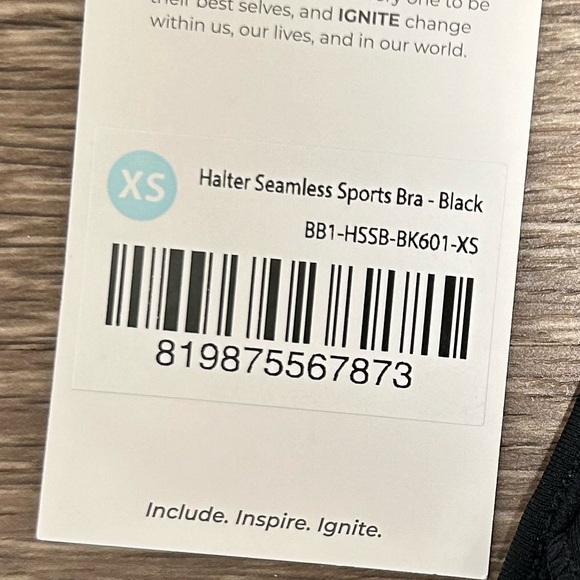 NWT Buff Bunny Halter Seamless Sports Bra, Women’s Size XS - Picture 7 of 7